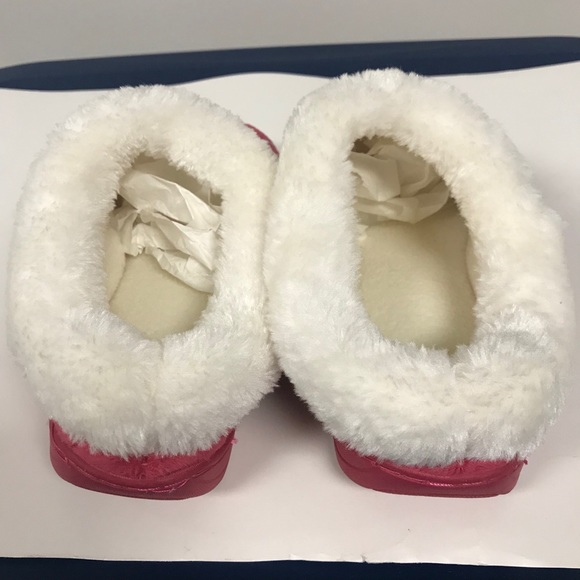 NWT AVON RHINESTONE DK PINK SLIPPERS SIZE S (5-6) - Picture 4 of 8